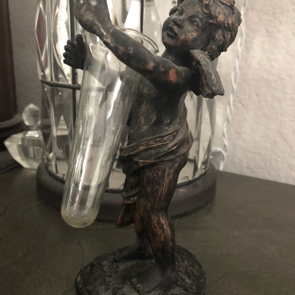 Vintage Victorian Cherub Flower Vase - Picture 4 of 7